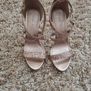 Glittery Rose Gold Heels